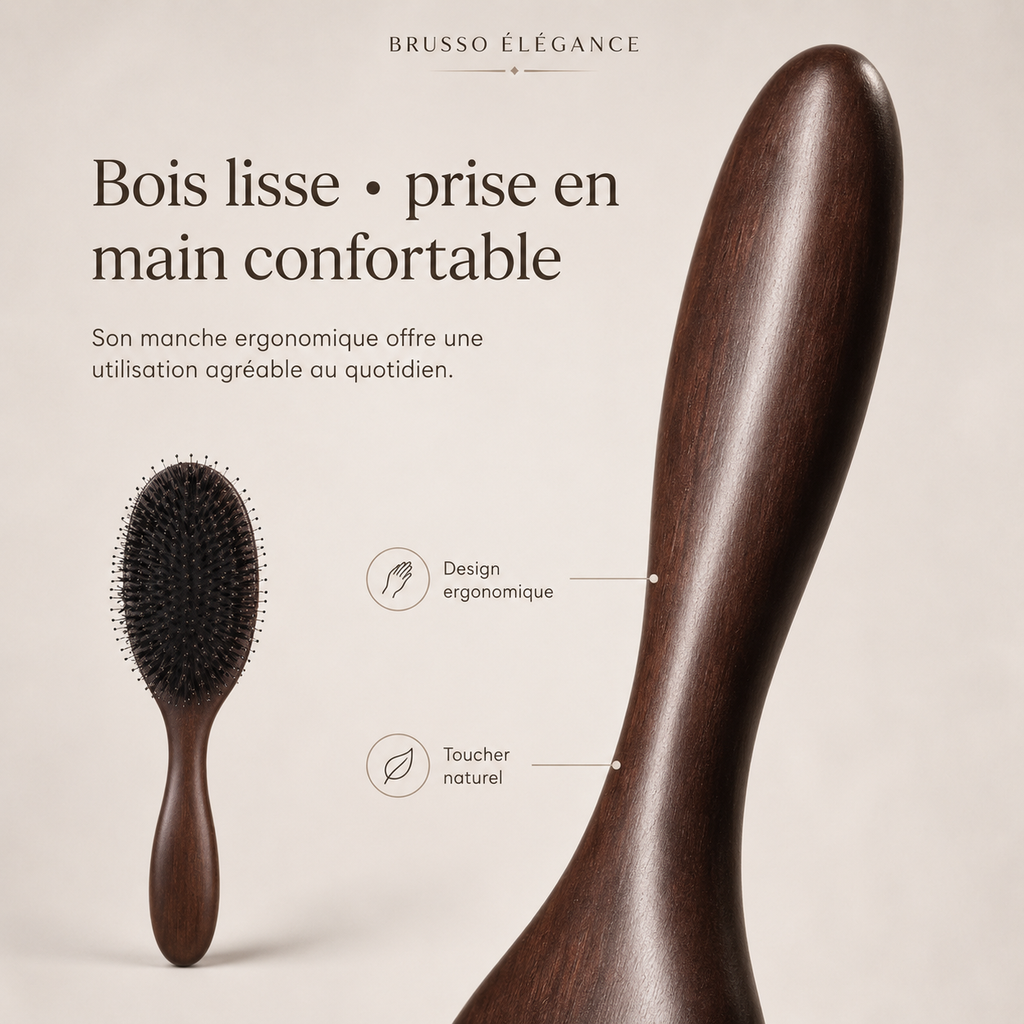 Brosse pour cheveux doux !